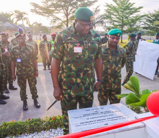 COAS Inaugurates signature projects to boost personnel welfare in 6 Division