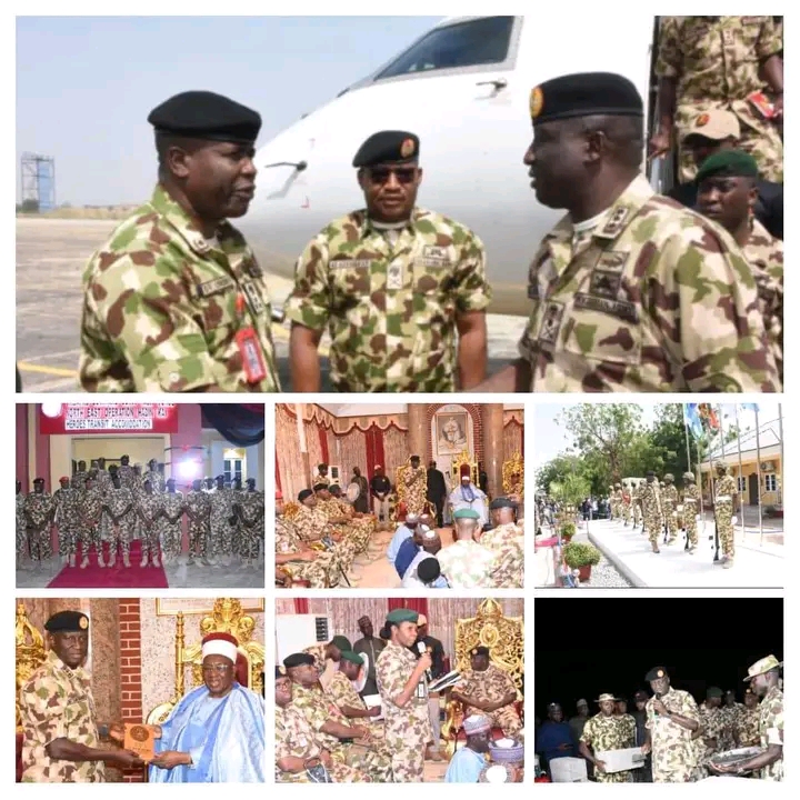 Lieutenant General Shaibu visits Maiduguri, boost troops’ morale